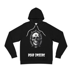 Creepy Skull Fashion Hoodie - Dead Inside Design