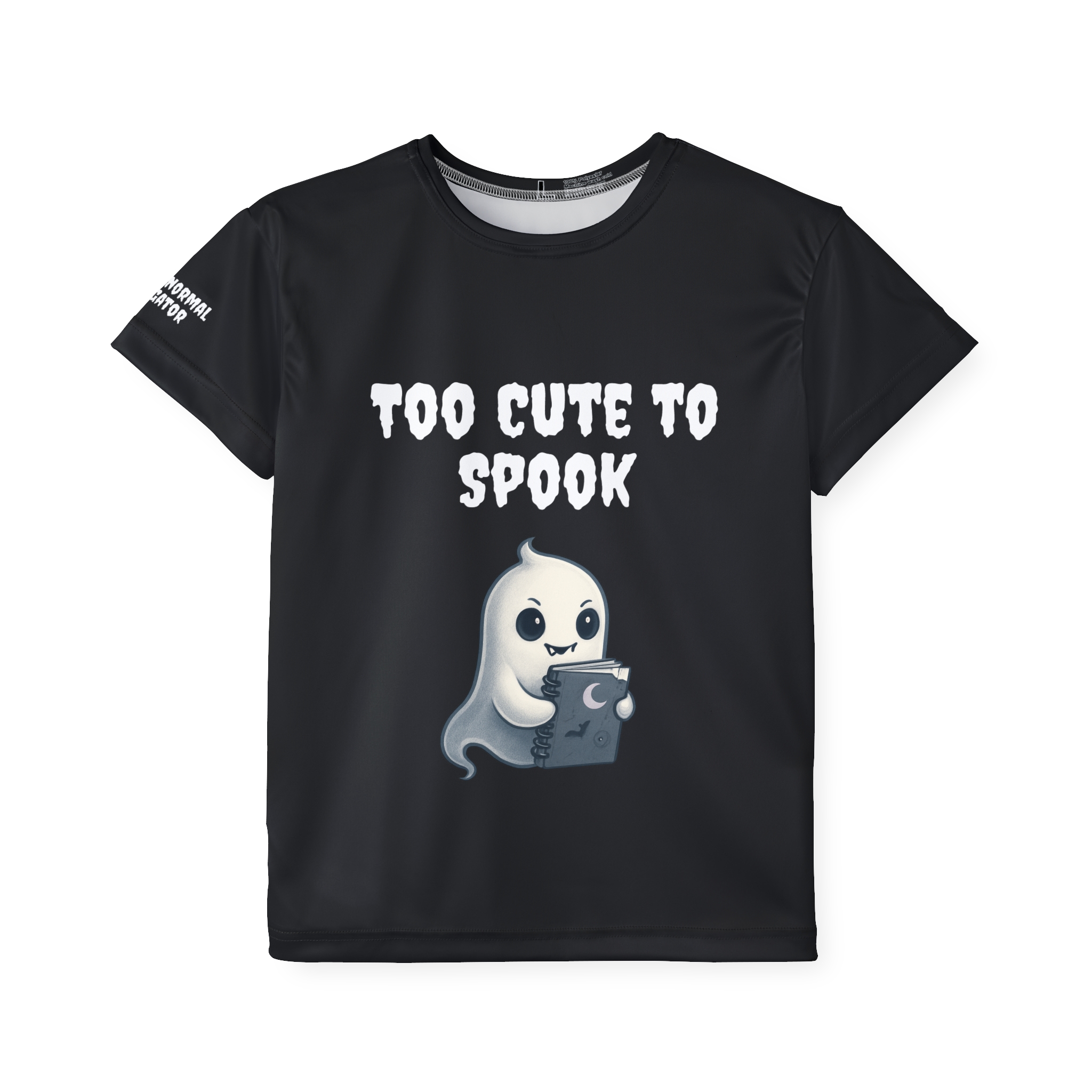 Kids T-shirt Spooky Ghost Halloween Too Cute To Spook - Image 2