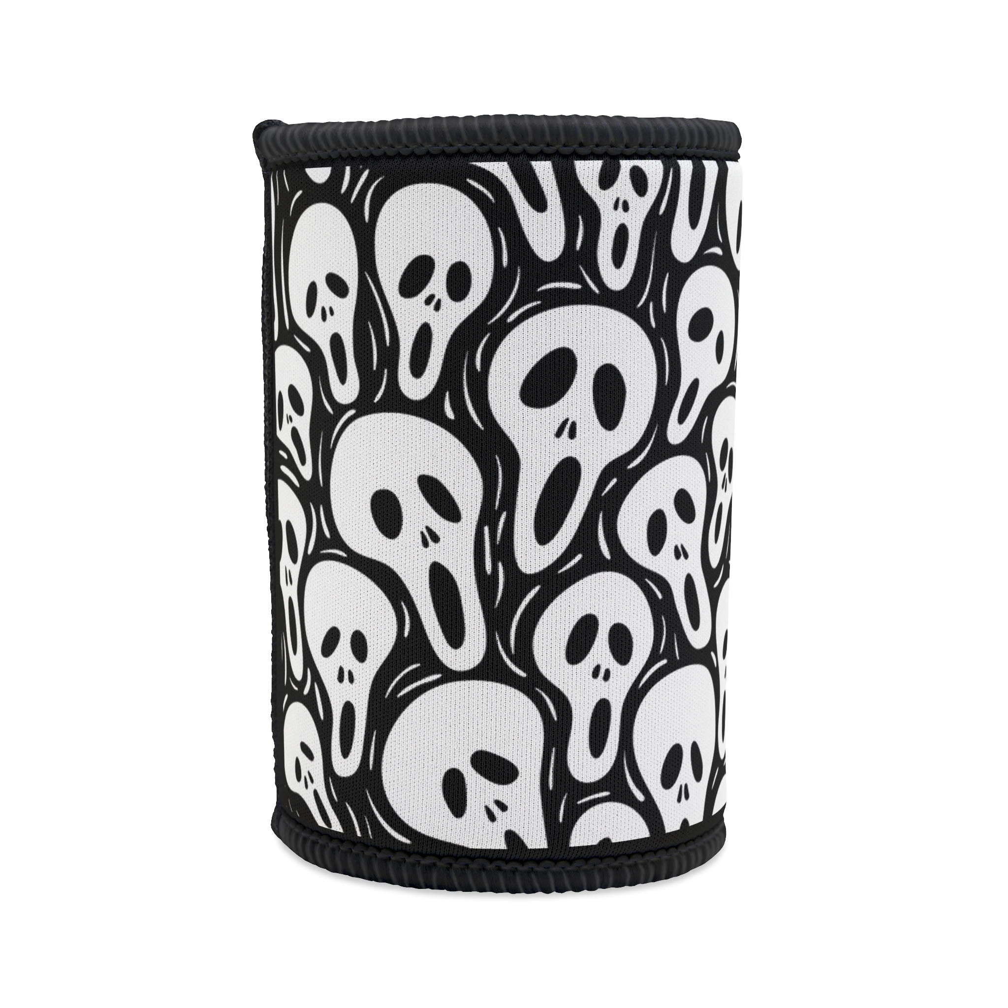 Halloween Skull Ghost Stubbie Cooler - Image 2
