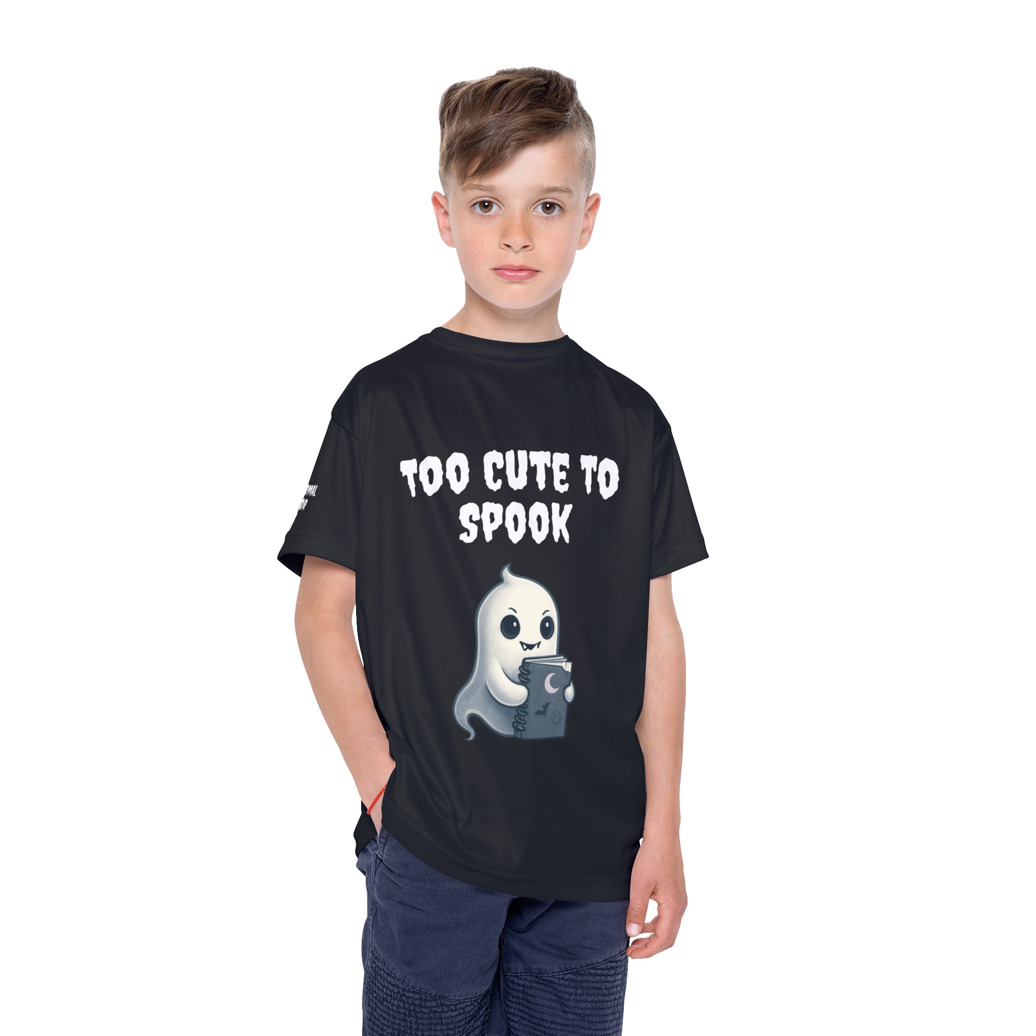 Kids T-shirt Spooky Ghost Halloween Too Cute To Spook