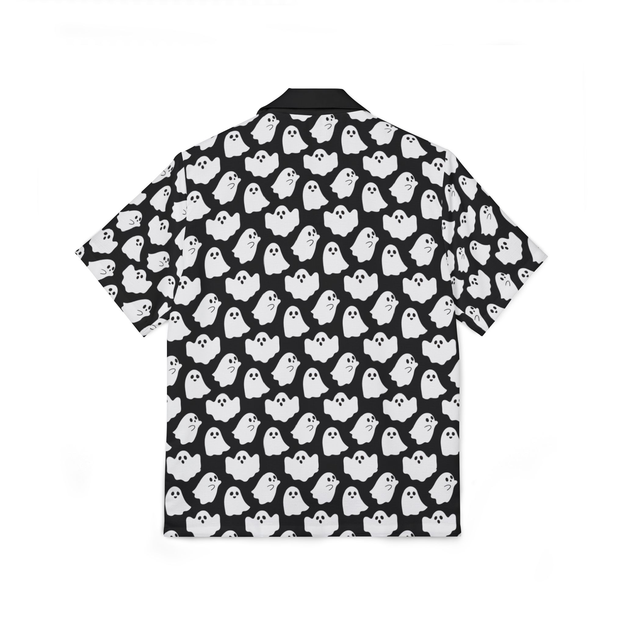 Ghostly Vibes Hawaiian Camp Shirt, Perfect for Summer, Beach Parties, Halloween, Vacation Wear, Casual Style - Image 2